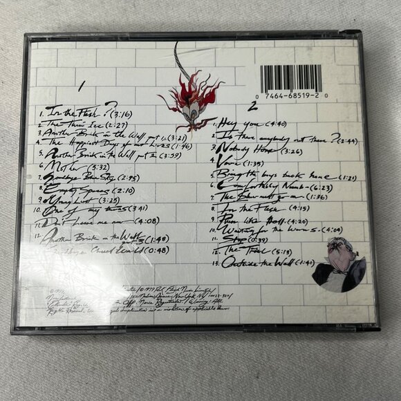 Pink Floyd "The Wall" 2-Disc CD Columbia Records Classic Rock Album @1979 - Picture 9 of 10
